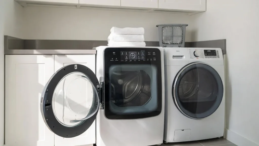 a clogged dryer lint trap