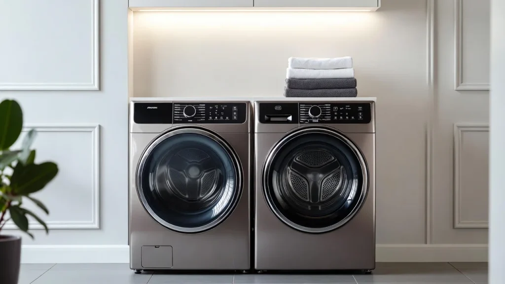 premium smart washer and dryer set 