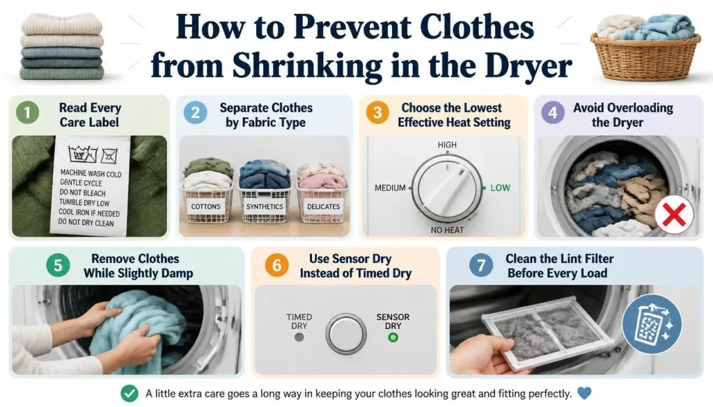 How to Prevent Clothes from Shrinking in the Dryer